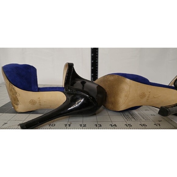 Isola Irisa Suede 4 1/4" Mary Jane Stiletto Size 7 - Picture 8 of 12